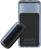 Powerbank RIVACASE 20000 mAh Black/Blue (RCVA1075) - obraz 6