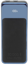 УМБ RIVACASE 30000 mAh Black/Blue (RCVA1080) - зображення 1