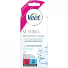 Віскові смужки Veet Minima Гіпоалергенні для чутливої шкіри обличчя 20 шт. (5900627095883) (204500)