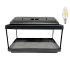 Акваріумний набір Zoocool Black 3 in 1 ЕКО прямокутний (Кришка Міньйон) 600-300-400 (72л) 4мм
