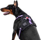 Шлея для собак безпечна WAUDOG Nylon з QR паспортом, металічна пряжка-фастекс, M, Ш 20 мм, А 45-70 см, В 60-80 см (4823089322322) - зображення 4