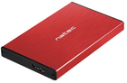 Зовнішня кишеня NATEC Rhino Go на диск SATA 2.5" HDD/SSD - USB 3.0 Red (NKZ-1279) - зображення 3