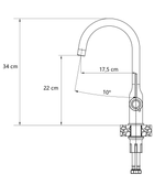 Кухонний змішувач Quadron Ingrid Q Line (3523500_WHMPVDG1) - зображення 2