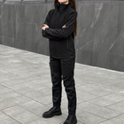 Женская Форма "Pobedov" Куртка на микрофлисе + Брюки - Карго / Демисезонный Костюм черный размер 2XL - изображение 2