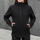 Жіноча Форма "Pobedov" Куртка на мікрофлісі + Штани - Карго / Демісезонний Костюм чорний розмір 2XL - зображення 4