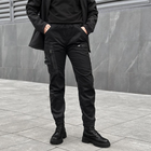 Жіноча Форма "Pobedov" Куртка на мікрофлісі + Штани - Карго / Демісезонний Костюм чорний розмір XL - зображення 8