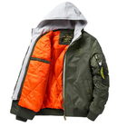 Куртка бомбер с хлопковой подкладкой олива размер 4XL - изображение 3