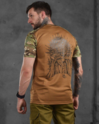Тактична чоловіча футболка з принтом 2XL койот+мультикам (87631) - зображення 3