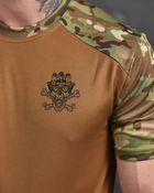 Тактическая мужская футболка с принтом L койот+мультикам (87631) - изображение 6