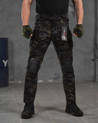 Армійські чоловічі штани з наколінниками G3 XL чорний мультикам (52106) - зображення 1