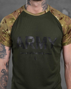 Армійська чоловіча футболка ARMY 3XL олива+мультикам (87168) - зображення 3