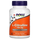 Аминокислота Now L-Citrulline 750 мг