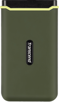 SSD диск Transcend ESD380C 500GB USB 3.2 Type-C 3D NAND TLC Military Green (TS500GESD380C) External - зображення 1