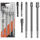 Переходники HEX Для Головок 1/4", 3/8", 1/2", L=50 и 150 мм Набор 6 шт YATO (YT-04629)