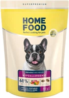 Гипоаллергенный сухой корм Home Food для взрослых собак малых и средних пород Телятина с овощами и ароматными травами