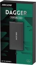 Dysk SSD Hiksemi T200N Dagger 1TB USB 3.2 Type-C 3D NAND TLC (6974202728588) External - obraz 3