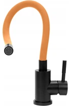 Кран на Кухню Оранжевый Fala Flexible Black (75778)