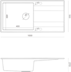 Кухонна мийка Quadron Evan 146 XL HCQE10050U1_BS_P2O - зображення 3