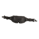 Тактические очки защитная маска с креплениями на каску с 3 сменными линзами Черная-толщина линз 3 мм - изображение 6