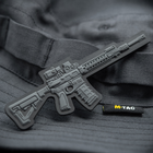 Нашивка M-Tac AR-15 3D PVC Dark Grey - зображення 6