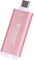 Dysk SSD Transcend ESD300 1TB USB 3.1 Gen 2 Type-C 3D NAND Pink (TS1TESD300P) Zewnętrzny - obraz 4
