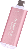 SSD диск Transcend ESD300 2TB USB 3.1 Gen 2 Type-C 3D NAND Pink (TS2TESD300P) External - зображення 4