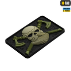 M-Tac нашивка Bearded Skull 3D PVC Black/Olive - изображение 2
