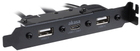 Hub USB Akasa USB 3.1 Gen 1 internal adapter cable USB 2.0 Type-A Black (AK-CBUB53-40BK) - obraz 3
