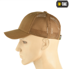 Бейсболка M-Tac с сеткой Flex рип-стоп Coyote Brown S/M - изображение 3