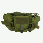 Сумка поясна тактична / Чоловіча сумка / Армійська сумка. Колір зелений - зображення 5