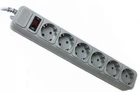 Сетевой фильтр удлинитель Power filtr 4.5м Gembird SPG6-G-15G 6 розеток Grey