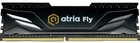 Пам'ять 8Gb ddr4, 3200 MHz, Atria Fly, Black, 18-22-22-42, 1.35v, з радіатором (uat43200cl18b/8)