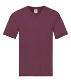 Футболка Fruit of the Loom Original V-neck S Бордовый (061426041S)