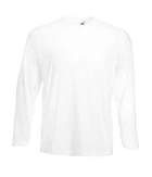 Футболка с длинным рукавом Fruit of the Loom Valueweight long sleeve 5XL Белый (0610380305XL)