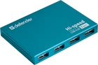 USB Хаб Defender Septima Slim USB 3.0 to 7xUSB 2.0 активный алюминиевый корпус Blue (83505)