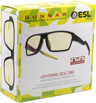 Okulary komputerowe GUNNAR Lightning Bolt 360 ESL Black (LI3-00102) - obraz 7