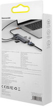 Хаб USB-C 8в1 Baseus Metal Gleam Series 3 x USB 3.0 + HDMI + USB-C PD + microSD/SD + VGA (WKWG050013) - зображення 8