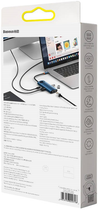 Adapter Hub USB-C 6w1 Baseus 3 x USB 3.0 + HDMI + USB-C PD 4K HD Blue (WKWG000003) - obraz 10