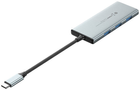 Хаб USB-C Vention HDMI + 3 x USB 3.0 + SD + TF + PD 0.15 м Gray (6922794773769) - зображення 2