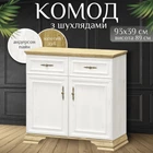 Комод в спальню гостиную детскую коридор зал современный узкий тумба с ящиками и полками для вещей белья одежды современные комоды из дсп в классическом стиле 2D2S 93 см Ирис Мебель Сервис Андерсон Пайн дуб золотой