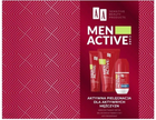 Zestaw dla mężczyzn AA Men Active Antyperspirant w kulce 50 ml + Krem do twarzy 50 ml + Peeling do twarzy 150 ml (5900116095745) - obraz 1