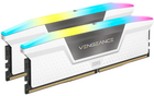 Оперативна пам'ять Corsair DDR5-6000 32768MB PC5-48000 (Kit of 2x16384MB) Vengeance RGB White (CMH32GX5M2B6000C40W) - зображення 1
