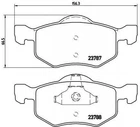 Гальмівні колодки BREMBO P24056 4099896, 4096346, 4L8Z2001AA