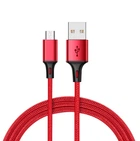 Кабель XO microUSB NB143 Braided 2.4A 1 м Red (NB143-M1-RD)
