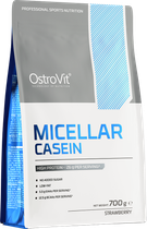 Протеїн OstroVit Micellar Casein 700 г Полуниця (5902232610468) - зображення 1