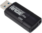 Флеш пам'ять Patriot Supersonic Rage Lite 128GB USB 3.2 Black/Blue (PEF128GRLB32U) - зображення 4