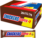 Упаковка батончиків Snickers Super +1 20 шт x 112.5 г (5900951310942)