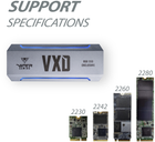 Зовнішня кишеня Patriot VXD M.2 PCIe RGB SSD Enclosure USB Type-C Silver (PV860UPRGM) - зображення 7