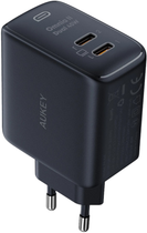 Мережевий зарядний пристрій Aukey 2 x USB-C 45 W Black (0689323784721) - зображення 6