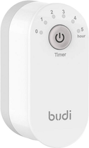 Мережевий зарядний пристрій Budi з функцією таймера 2 x USB 12 W White (6971536921388) - зображення 1